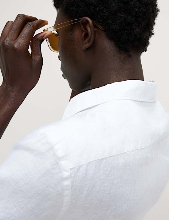 Schmal geschnittenes Hemd aus reinem Leinen