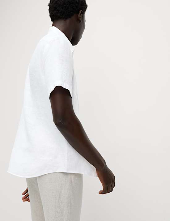 Schmal geschnittenes Hemd aus reinem Leinen