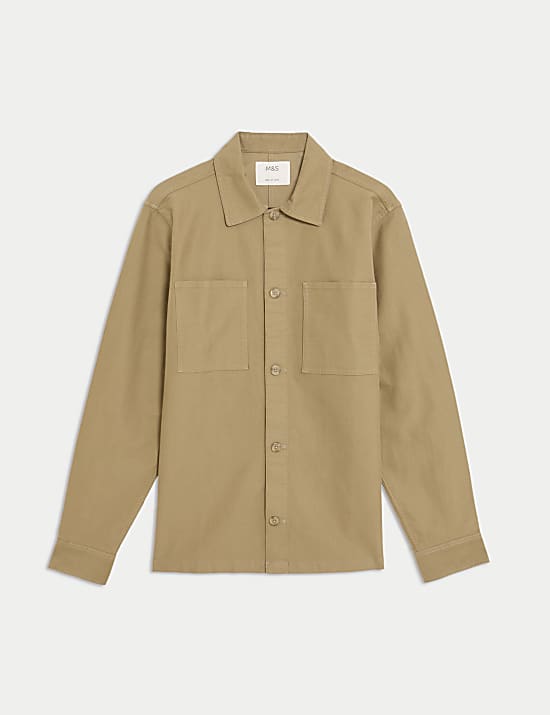 Cotton Rich Overshirt