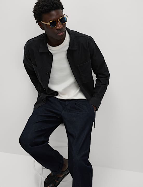 Πουκάμισο-πανωφόρι με υψηλή περιεκτικότητα σε βαμβάκι