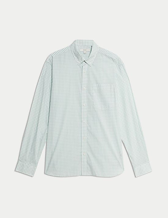 Chemise Oxford en coton à carreaux Vichy