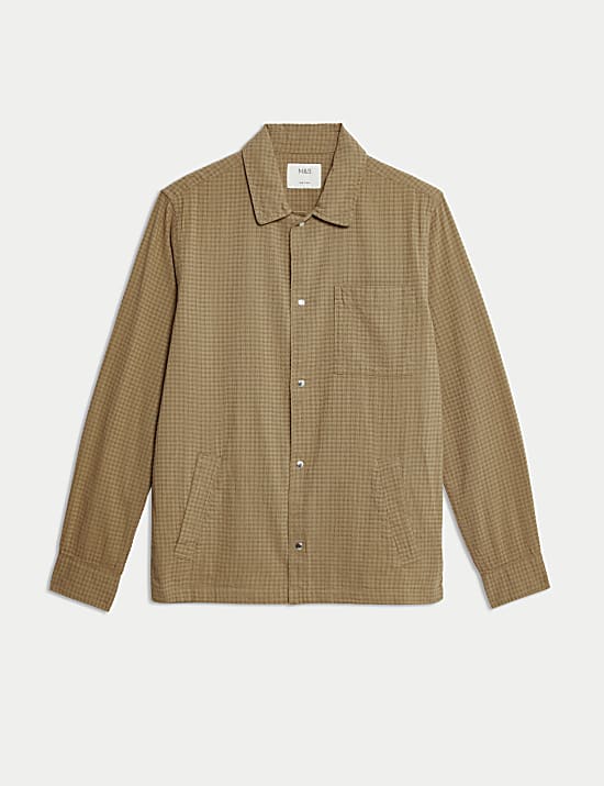 Surchemise en coton à carreaux