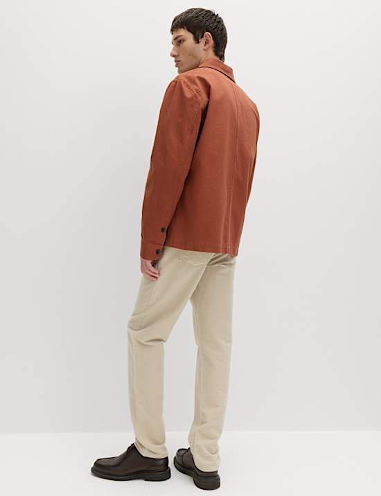 Pure Cotton Herringbone Overshirt​