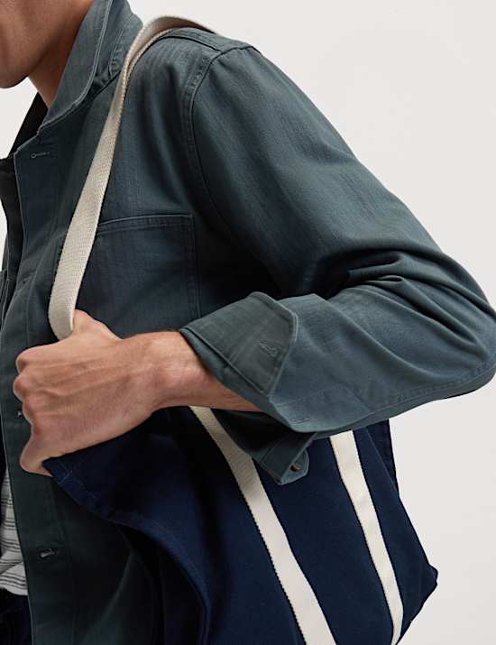 Pure Cotton Herringbone Overshirt​