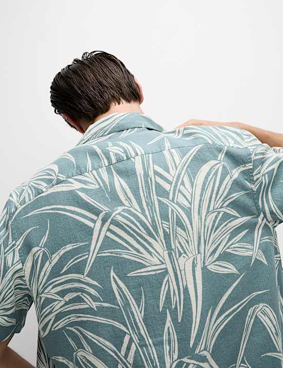 Linen Rich Hawaiian Shirt