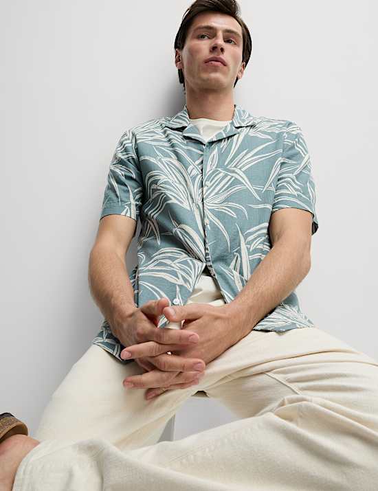 Linen Rich Hawaiian Shirt