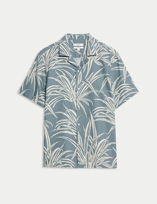 Linen Rich Hawaiian Shirt