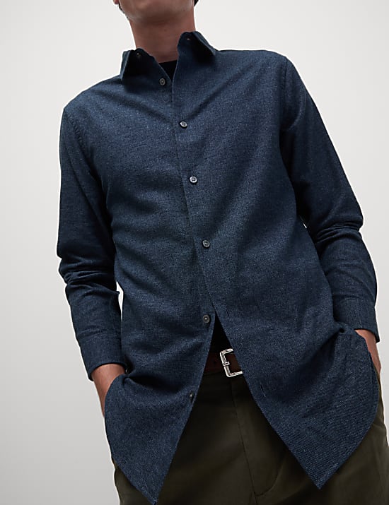 Kemeja Flanel Katun Murni