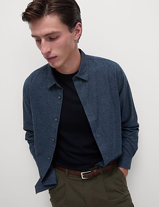 Kemeja Flanel Katun Murni