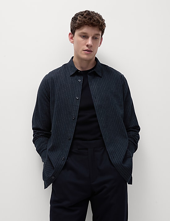 חולצת פלנל מכותנה טהורה