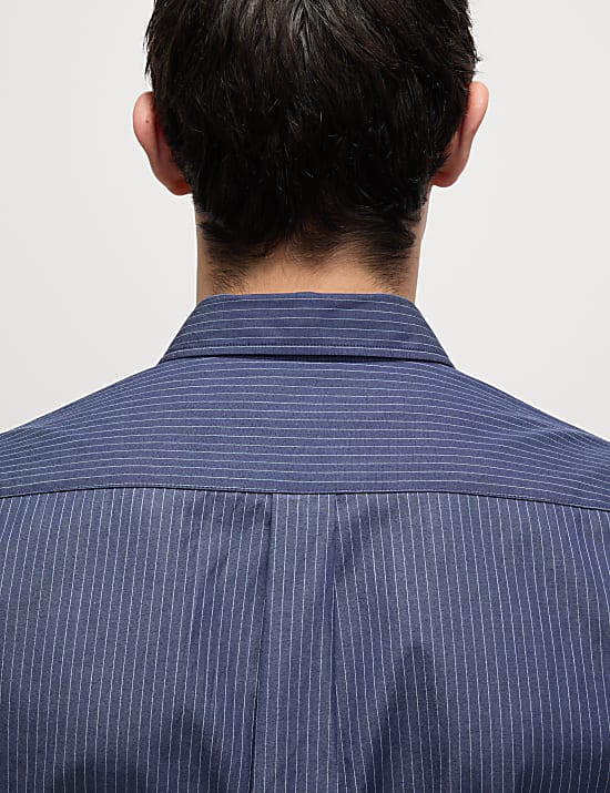 Pure Cotton Striped Oxford Shirt