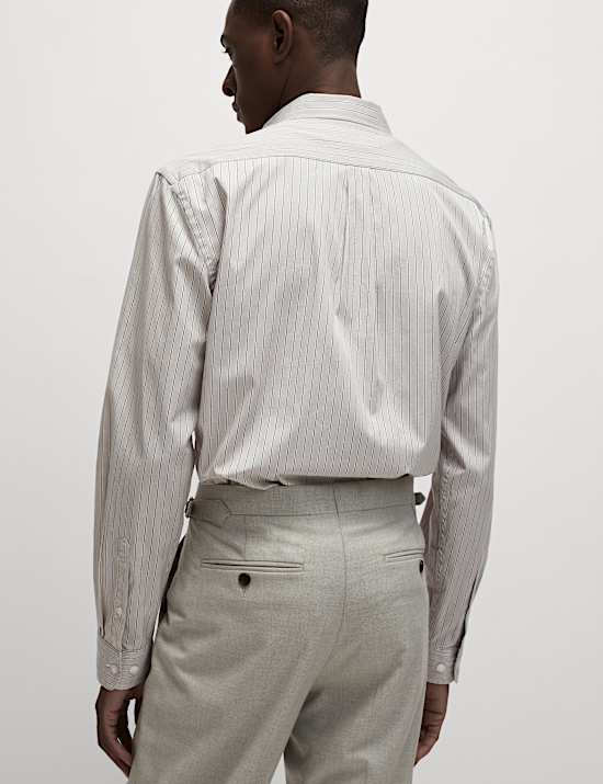 Pure Cotton Striped Oxford Shirt