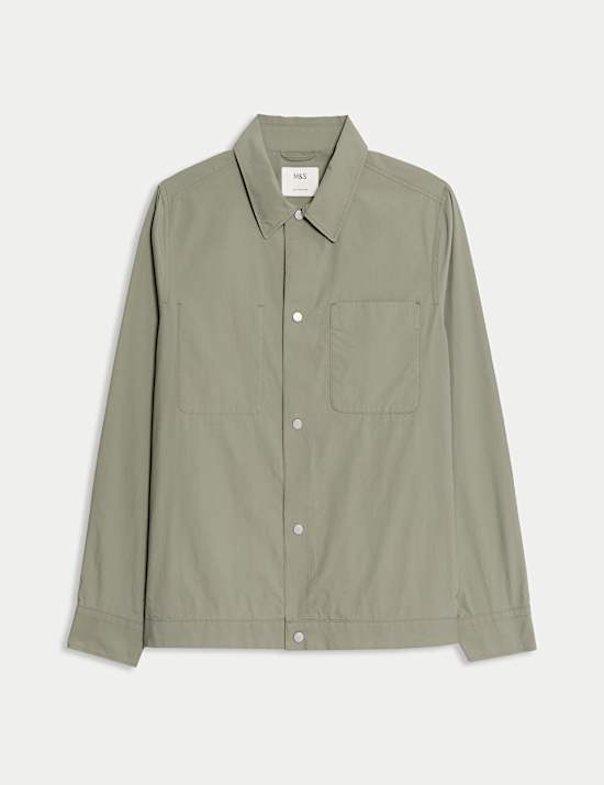 Πουκάμισο-πανωφόρι ποπλίνας από 100% βαμβάκι