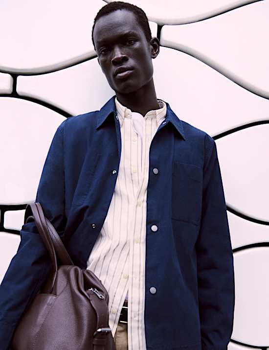 Pure Cotton Poplin Overshirt