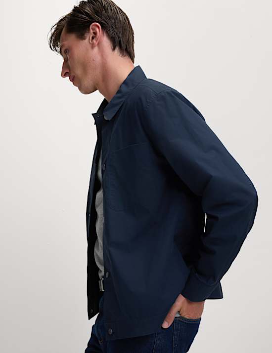 Pure Cotton Poplin Overshirt