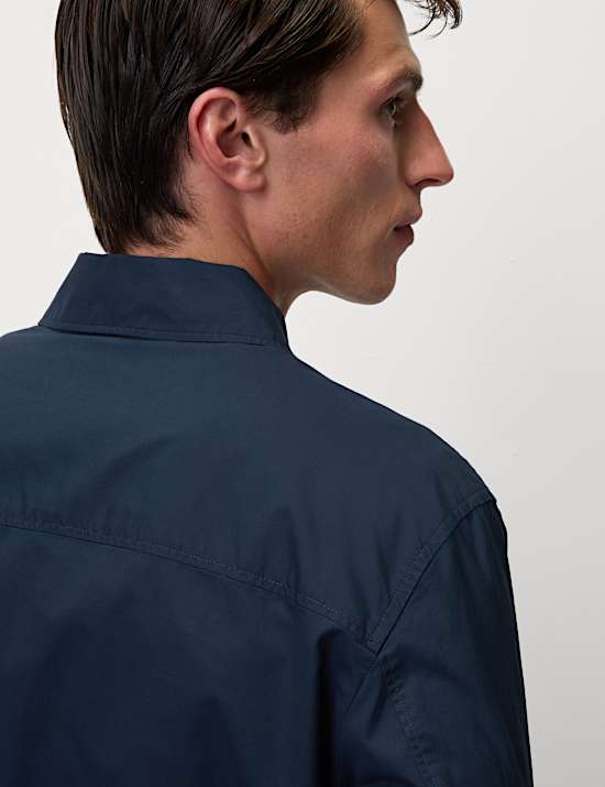 Pure Cotton Poplin Overshirt