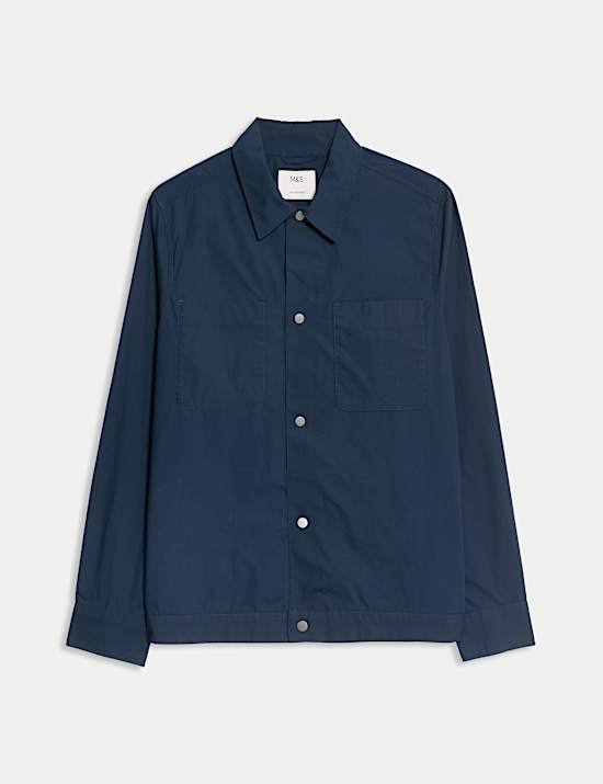 Pure Cotton Poplin Overshirt