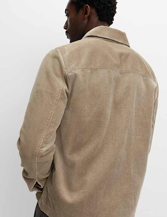 Surchemise en velours côtelé