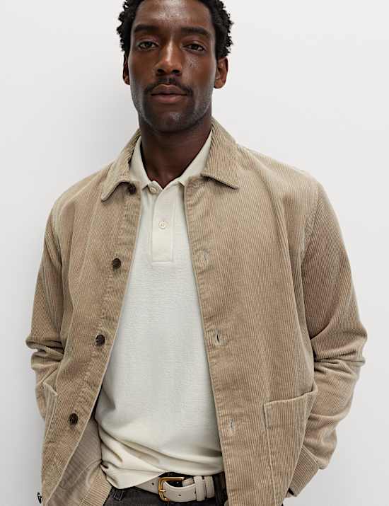 Surchemise en velours côtelé