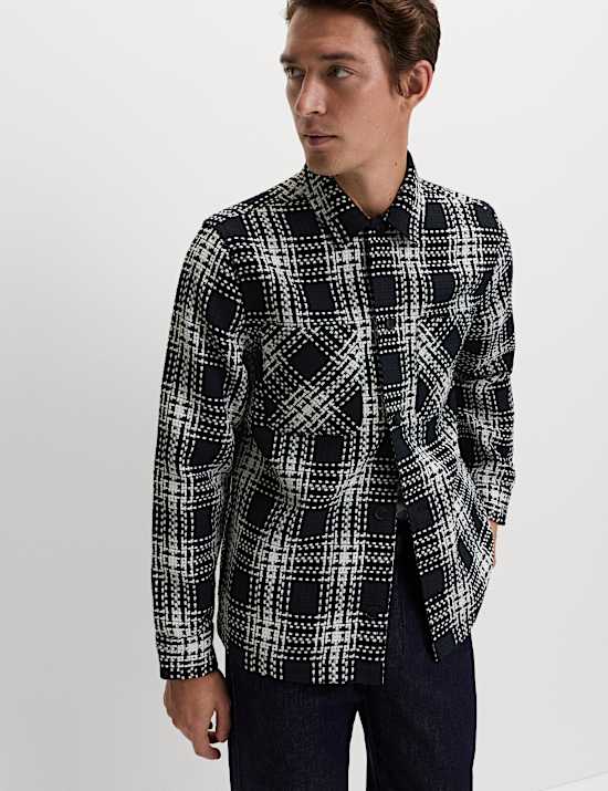 Καρό πανωφόρι σε στυλ πουκαμίσου