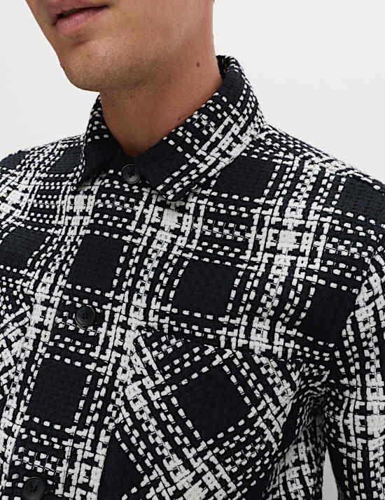 Καρό πανωφόρι σε στυλ πουκαμίσου