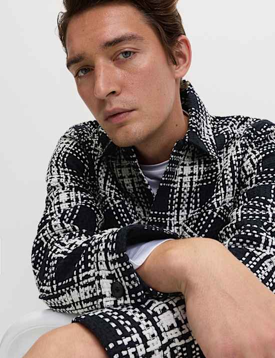 Καρό πανωφόρι σε στυλ πουκαμίσου