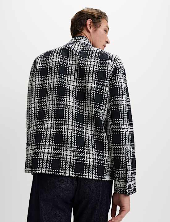 Καρό πανωφόρι σε στυλ πουκαμίσου