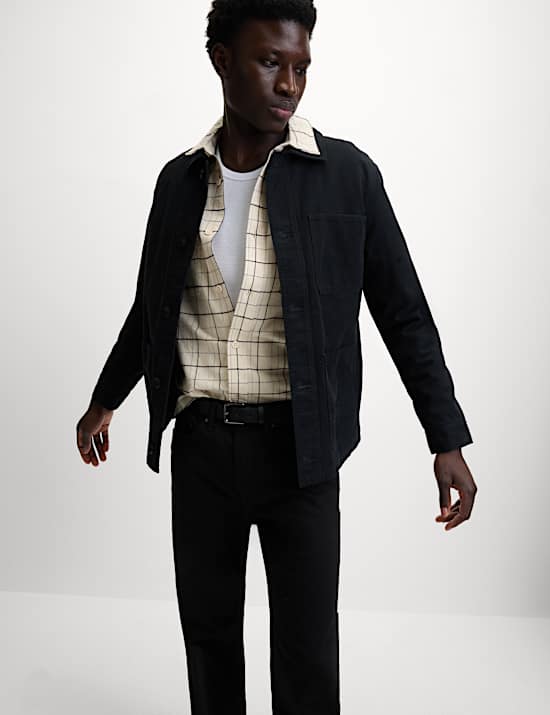 Cotton Linen Blend Checked Shirt