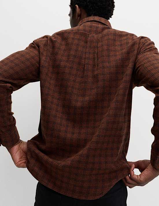 Pure Cotton Checked Flannel Shirt