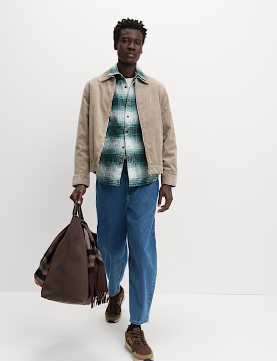 Pure Cotton Checked Flannel Shirt