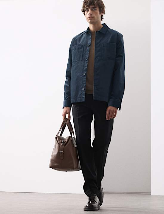 Πουκάμισο κοτλέ με κανονική εφαρμογή και υψηλή περιεκτικότητα σε βαμβάκι