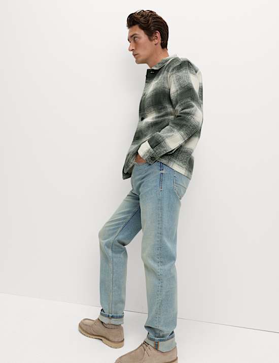 Brushed Checked Overshirt