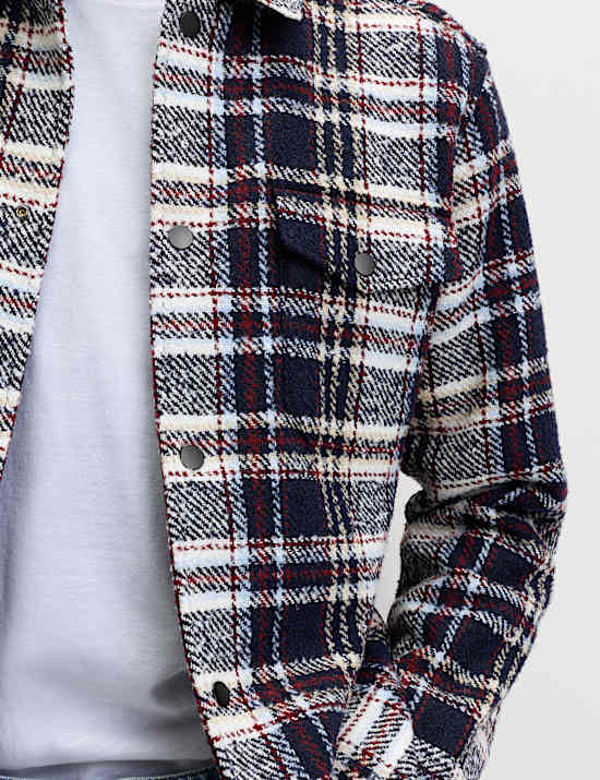 Regular Fit Checked Overshirt