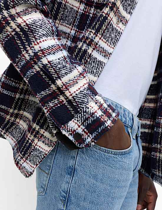 Regular Fit Checked Overshirt