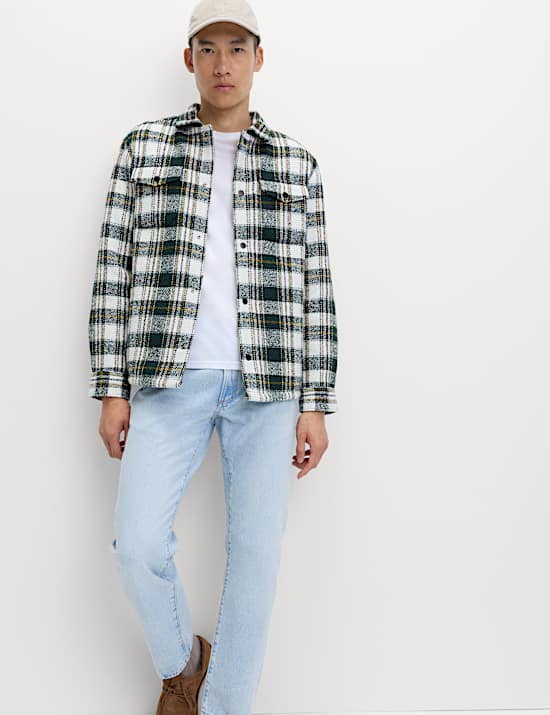 Regular Fit Checked Overshirt