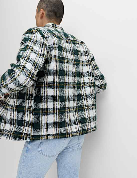 Regular Fit Checked Overshirt