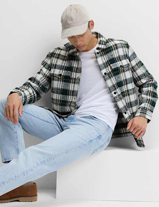 Regular Fit Checked Overshirt