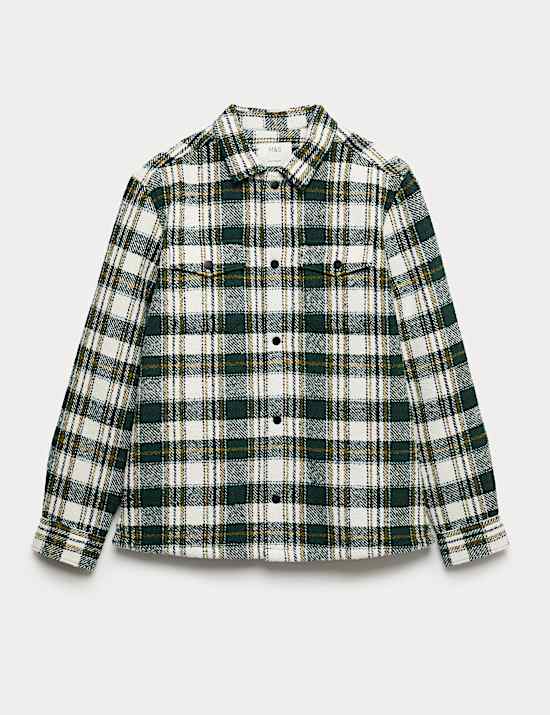 Regular Fit Checked Overshirt