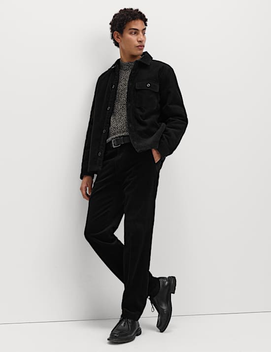 Cotton Rich Borg Lined Overshirt
