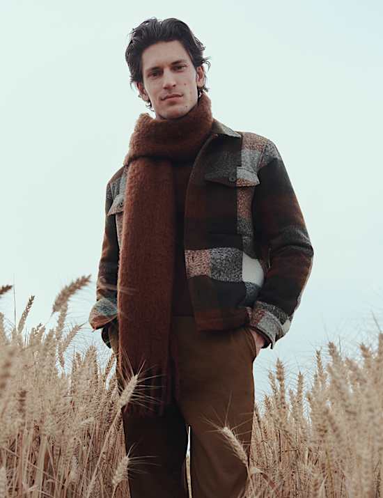 Quilt Lined Check Overshirt