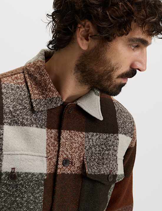Quilt Lined Check Overshirt