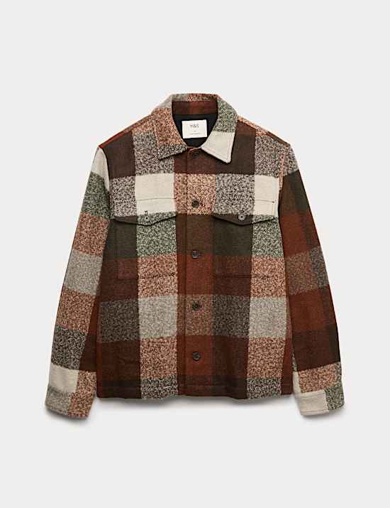 Quilt Lined Check Overshirt