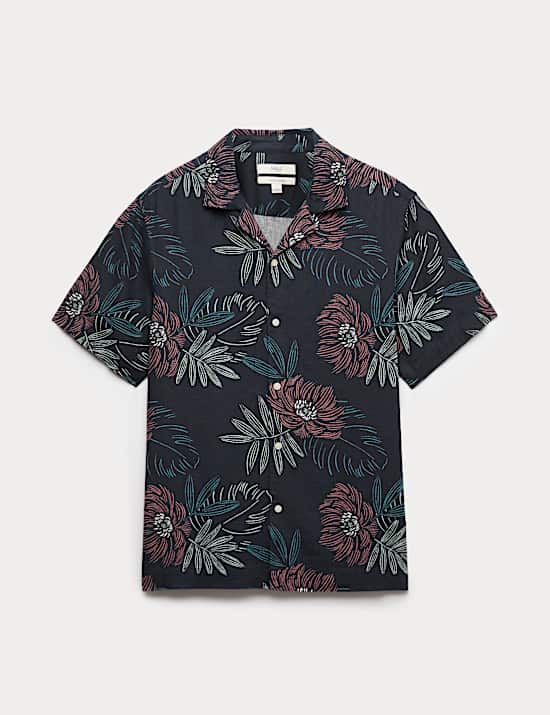Linen Rich Hawaiian Shirt