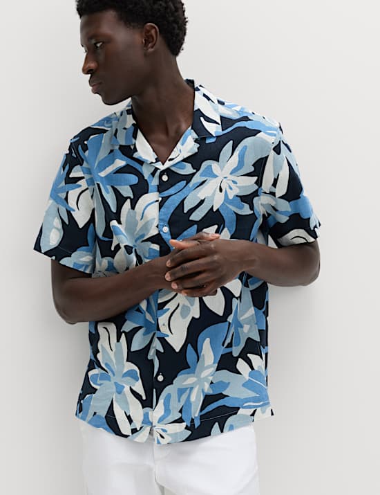 Linen Rich Hawaiian Shirt