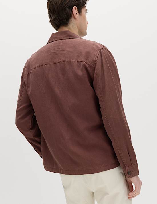 Regular Fit Lyocell Blend Overshirt