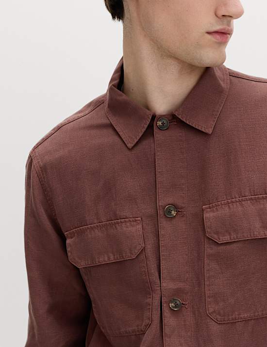 Regular Fit Lyocell Blend Overshirt