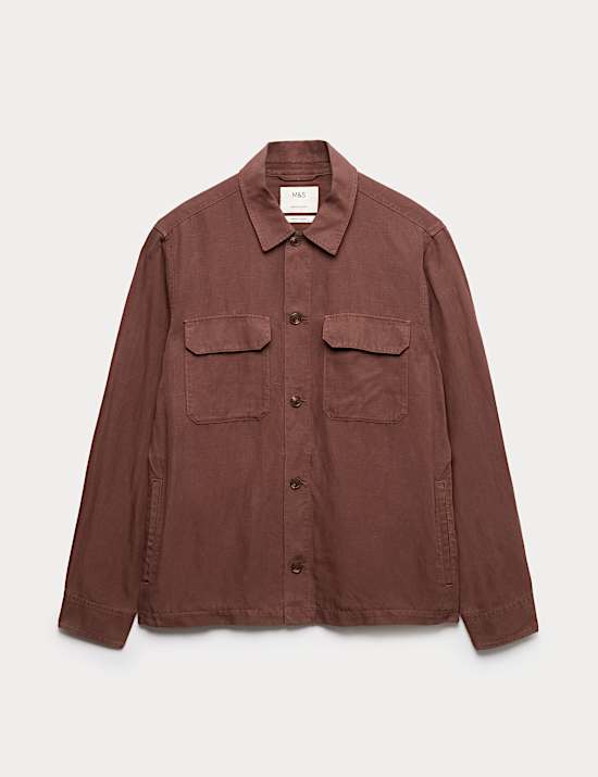 Regular Fit Lyocell Blend Overshirt