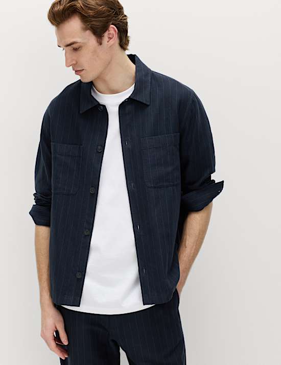 Linen Rich Overshirt