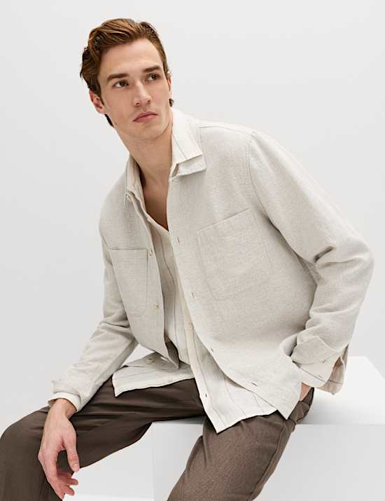 Linen Rich Overshirt