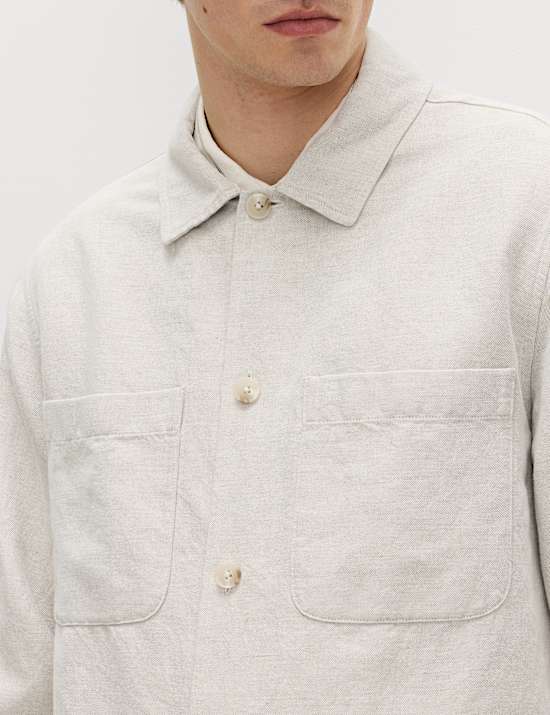 Linen Rich Overshirt